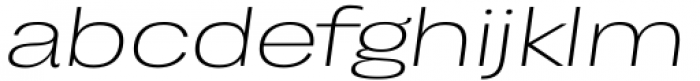 Enotria Ultra Expanded Light Italic Font LOWERCASE