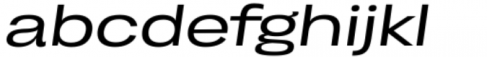 Enotria Ultra Expanded Medium Italic Font LOWERCASE