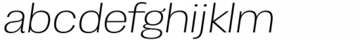 Enotria Wide Light Italic Font LOWERCASE