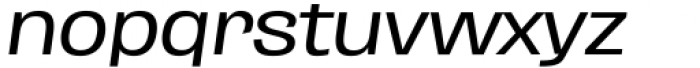 Enotria Wide Medium Italic Font LOWERCASE