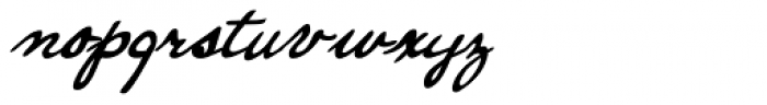 Enrico Handwriting Font LOWERCASE