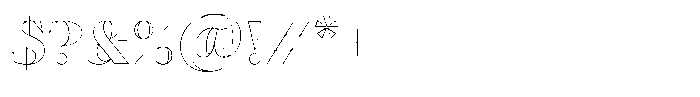 Ensaio Capitals Contour Font OTHER CHARS