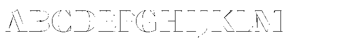 Ensaio Capitals Contour FONT