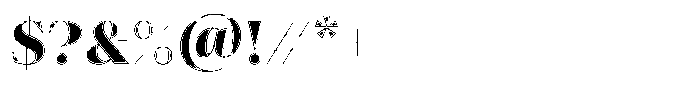 Ensaio Capitals Fill Font OTHER CHARS