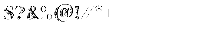 Ensaio Capitals Shadow Font OTHER CHARS