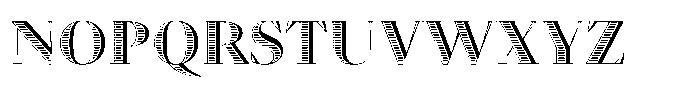 Ensaio Capitals Shadow Font LOWERCASE