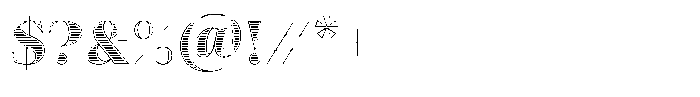 Ensaio Capitals Stripes Font OTHER CHARS