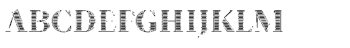 Ensaio Capitals Stripes Font UPPERCASE