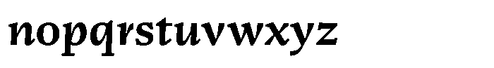 Ensaio Caption Bold Italic Font LOWERCASE