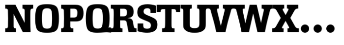 Enschede Serial Xbold Font UPPERCASE