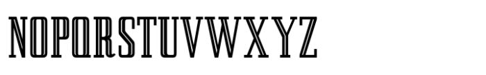 Ensemble Inline Regular JNL Font UPPERCASE