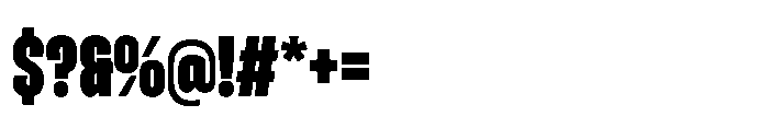 Entrofly Heavy Font OTHER CHARS