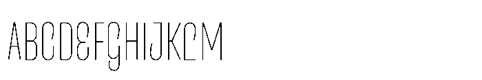 Entrofly Thin Font UPPERCASE