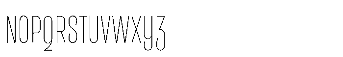 Entrofly Thin Font UPPERCASE