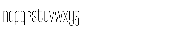 Entrofly Thin Font LOWERCASE