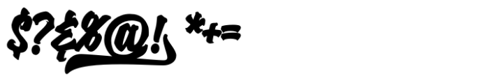 Entropic Brush Bold Font OTHER CHARS