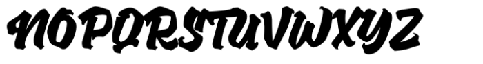 Entropic Brush Bold Font UPPERCASE