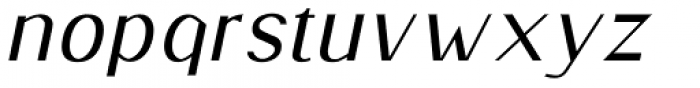 Entsha Italic Font LOWERCASE