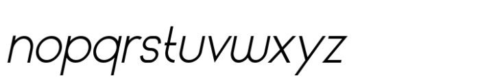 Environment Italic Font LOWERCASE