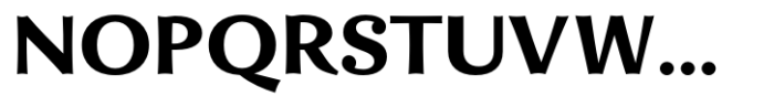 Enzia Black Extended Font UPPERCASE