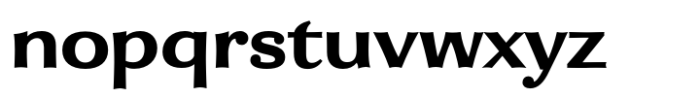 Enzia Black Extended Font LOWERCASE