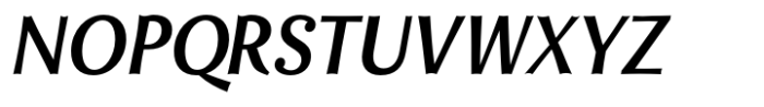 Enzia Bold Condensed Italic Font UPPERCASE