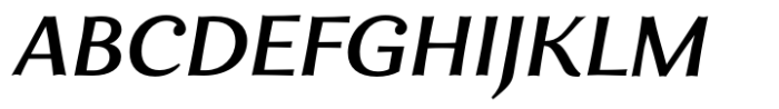 Enzia Bold Extended Italic Font UPPERCASE