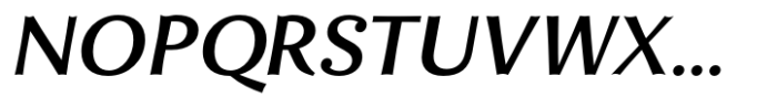 Enzia Bold Extended Italic Font UPPERCASE