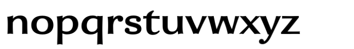 Enzia Bold Extended Font LOWERCASE