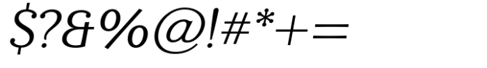 Enzia Extended Italic Font OTHER CHARS