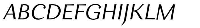 Enzia Extended Italic Font UPPERCASE