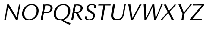 Enzia Extended Italic Font UPPERCASE