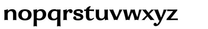 Enzia Extra Bold Extended Font LOWERCASE