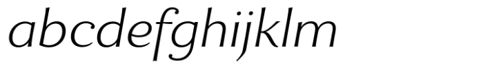 Enzia Extra Light Extended Italic FONT