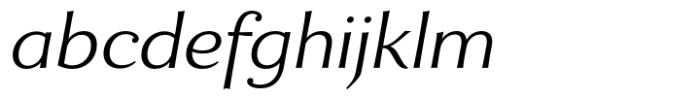 Enzia Light Extended Italic FONT