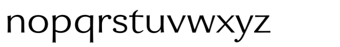 Enzia Light Extended Font LOWERCASE