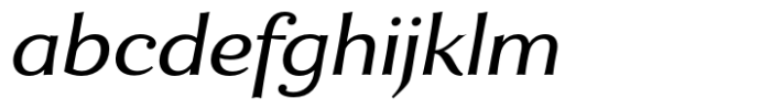 Enzia Medium Extended Italic FONT