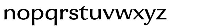 Enzia Medium Extended Font LOWERCASE