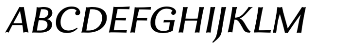 Enzia Semi Bold Extended Italic Font UPPERCASE