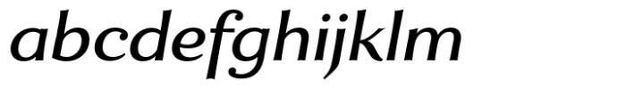 Enzia Semi Bold Extended Italic FONT