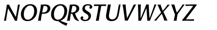 Enzia Semi Bold Italic Font UPPERCASE