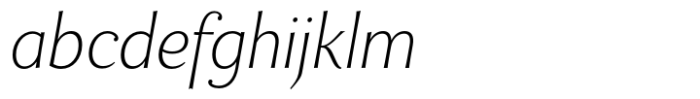 Enzia Thin Condensed Italic FONT