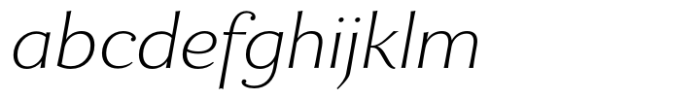 Enzia Thin Extended Italic FONT
