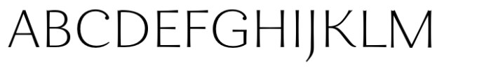 Enzia Thin Extended Font UPPERCASE