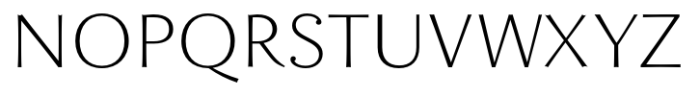 Enzia Thin Extended Font UPPERCASE