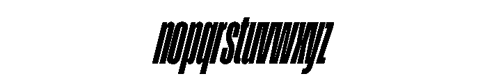 Enfilade16x BlackOblique Font LOWERCASE