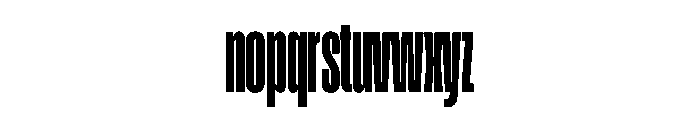 Enfilade16x Black Font LOWERCASE