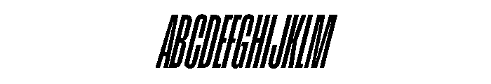 Enfilade16x BoldOblique Font UPPERCASE