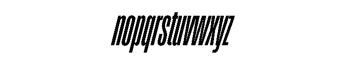 Enfilade16x BoldOblique Font LOWERCASE