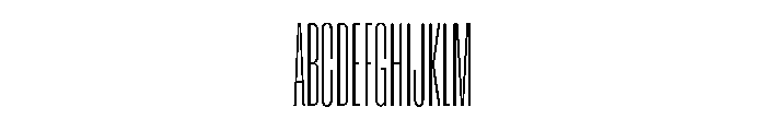 Enfilade16x Hairline Font UPPERCASE